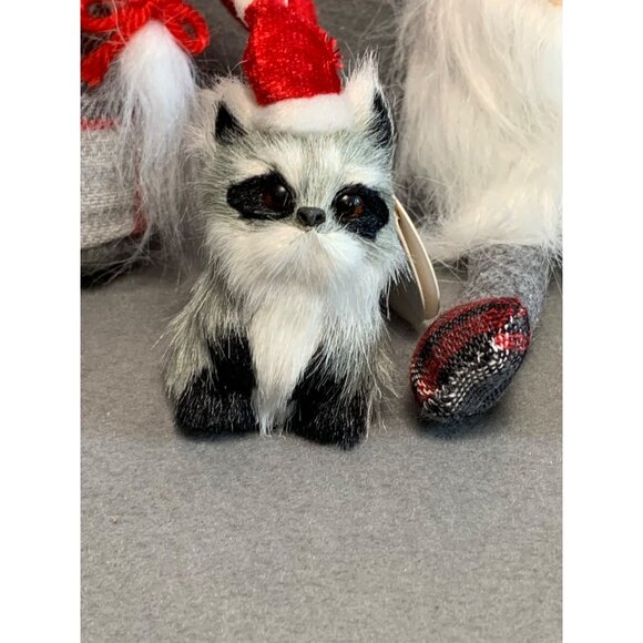 Handmade Holiday Gnome & Raccoon Ornaments Set - Picture 3 of 9